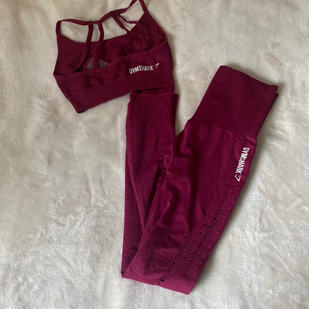 Gym Shark Leggings and Sports Bra Set
